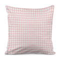 Pastel Pink And White Houndstooth Print Pillow Cover
