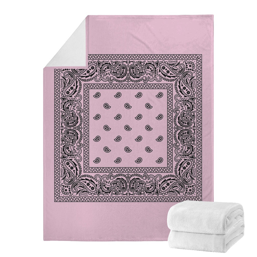 Pastel Pink Bandana Blanket
