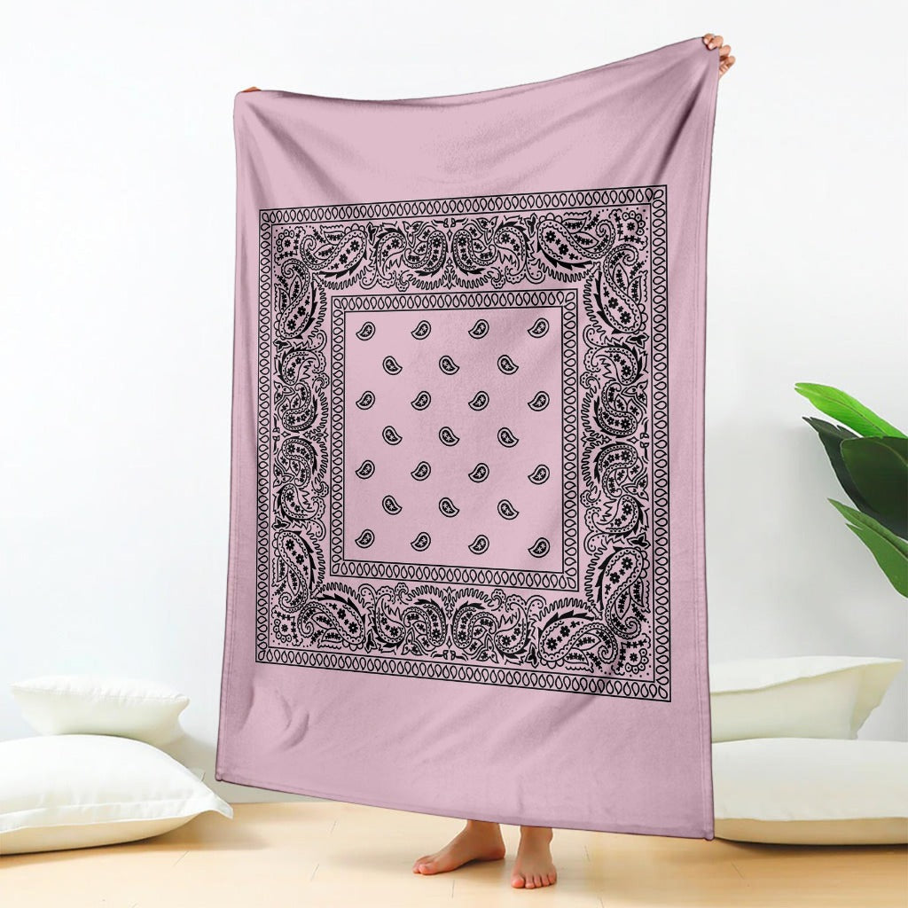 Pastel Pink Bandana Blanket