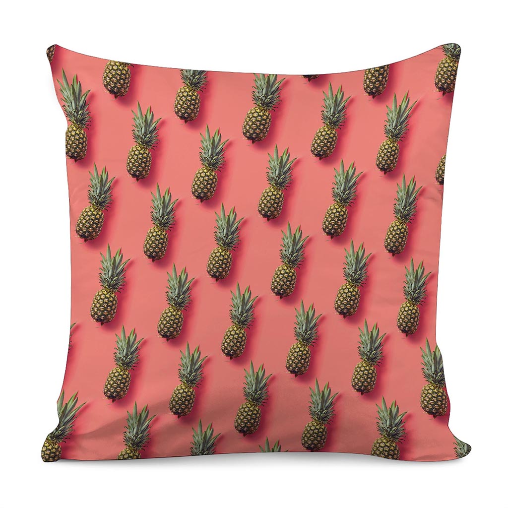 Pastel Pink Pineapple Pattern Print Pillow Cover