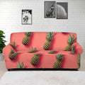 Pastel Pink Pineapple Pattern Print Sofa Cover
