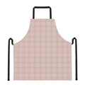 Pastel Pink Tattersall Pattern Print Apron