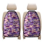 Pastel Purple Camouflage Print Car Seat Organizers