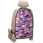 Pastel Purple Camouflage Print Car Seat Organizers