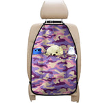 Pastel Purple Camouflage Print Car Seat Organizers