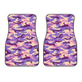 Pastel Purple Camouflage Print Front Car Floor Mats