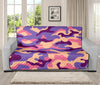 Pastel Purple Camouflage Print Futon Protector