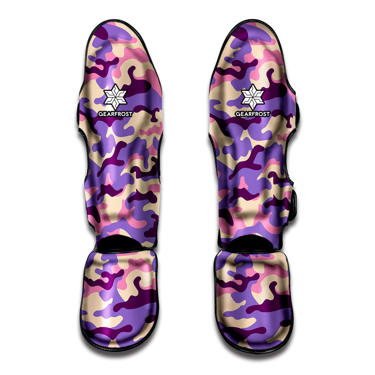 Pastel Purple Camouflage Print Muay Thai Shin Guard