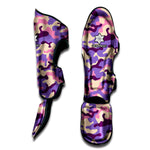 Pastel Purple Camouflage Print Muay Thai Shin Guard