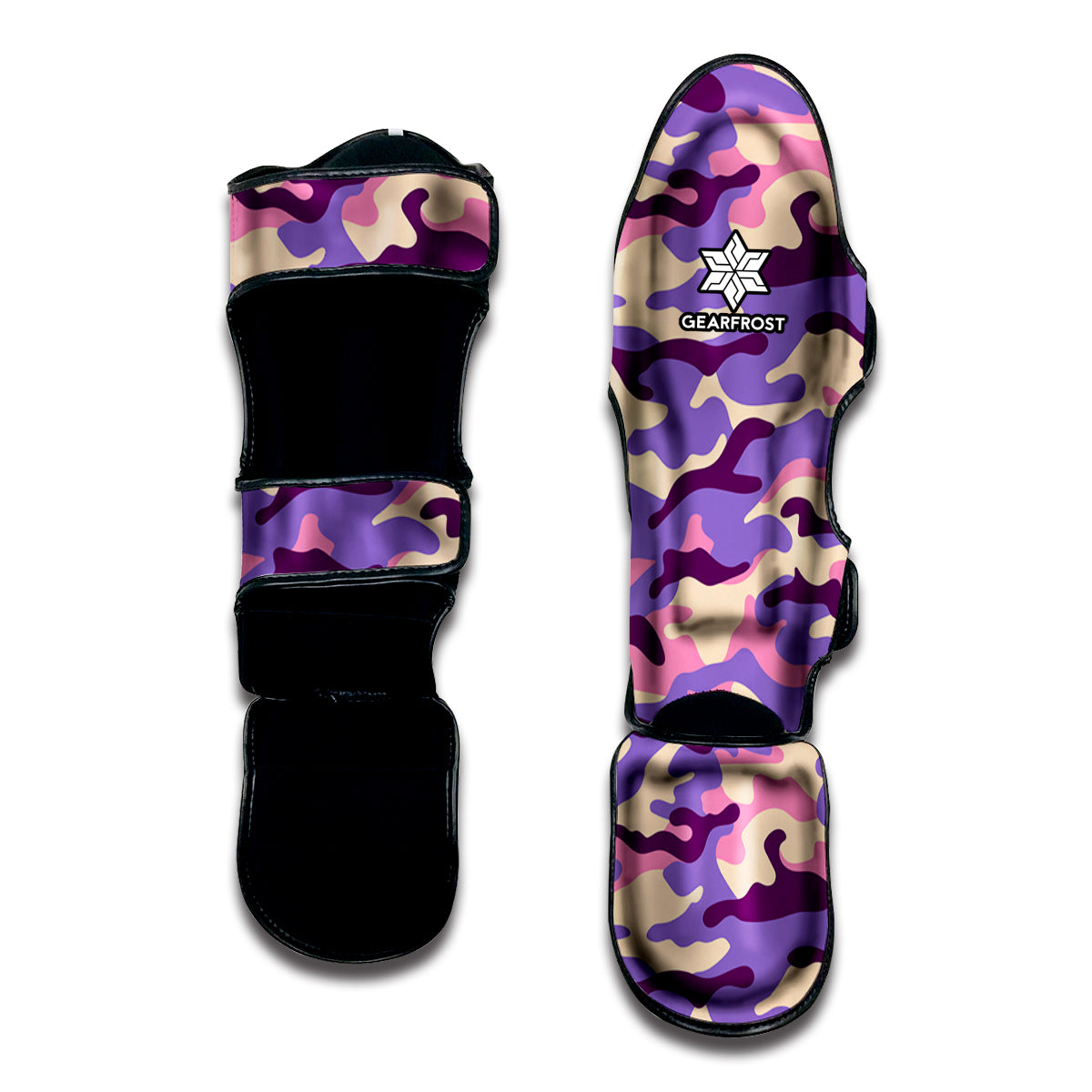 Pastel Purple Camouflage Print Muay Thai Shin Guard