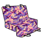 Pastel Purple Camouflage Print Pet Car Back Seat Cover