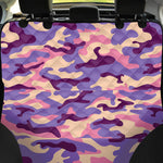 Pastel Purple Camouflage Print Pet Car Back Seat Cover