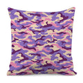 Pastel Purple Camouflage Print Pillow Cover