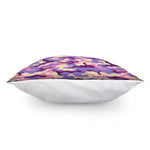 Pastel Purple Camouflage Print Pillow Cover
