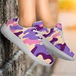 Pastel Purple Camouflage Print Sport Shoes GearFrost