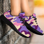 Pastel Purple Camouflage Print Sport Shoes GearFrost