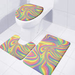 Pastel Rave Print 3 Piece Bath Mat Set