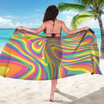 Pastel Rave Print Beach Sarong Wrap