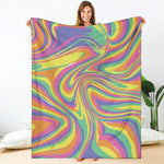 Pastel Rave Print Blanket
