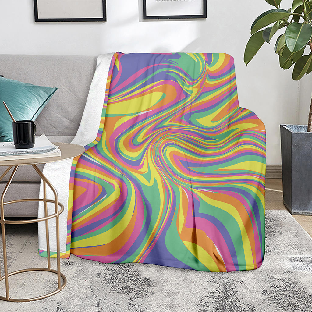 Pastel Rave Print Blanket