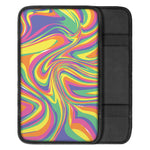 Pastel Rave Print Car Center Console Cover