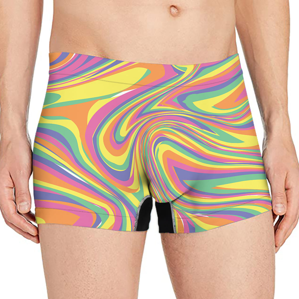 Pastel Rave Print Men's Boxer Briefs