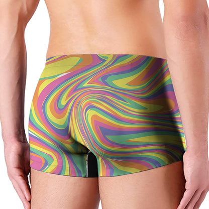Pastel Rave Print Men's Boxer Briefs