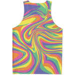 Pastel Rave Print Men's Tank Top