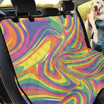 Pastel Rave Print Pet Car Back Seat Cover