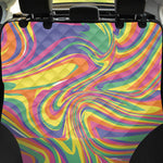 Pastel Rave Print Pet Car Back Seat Cover