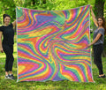 Pastel Rave Print Quilt