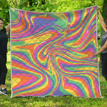 Pastel Rave Print Quilt