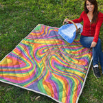 Pastel Rave Print Quilt