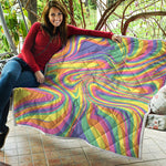 Pastel Rave Print Quilt