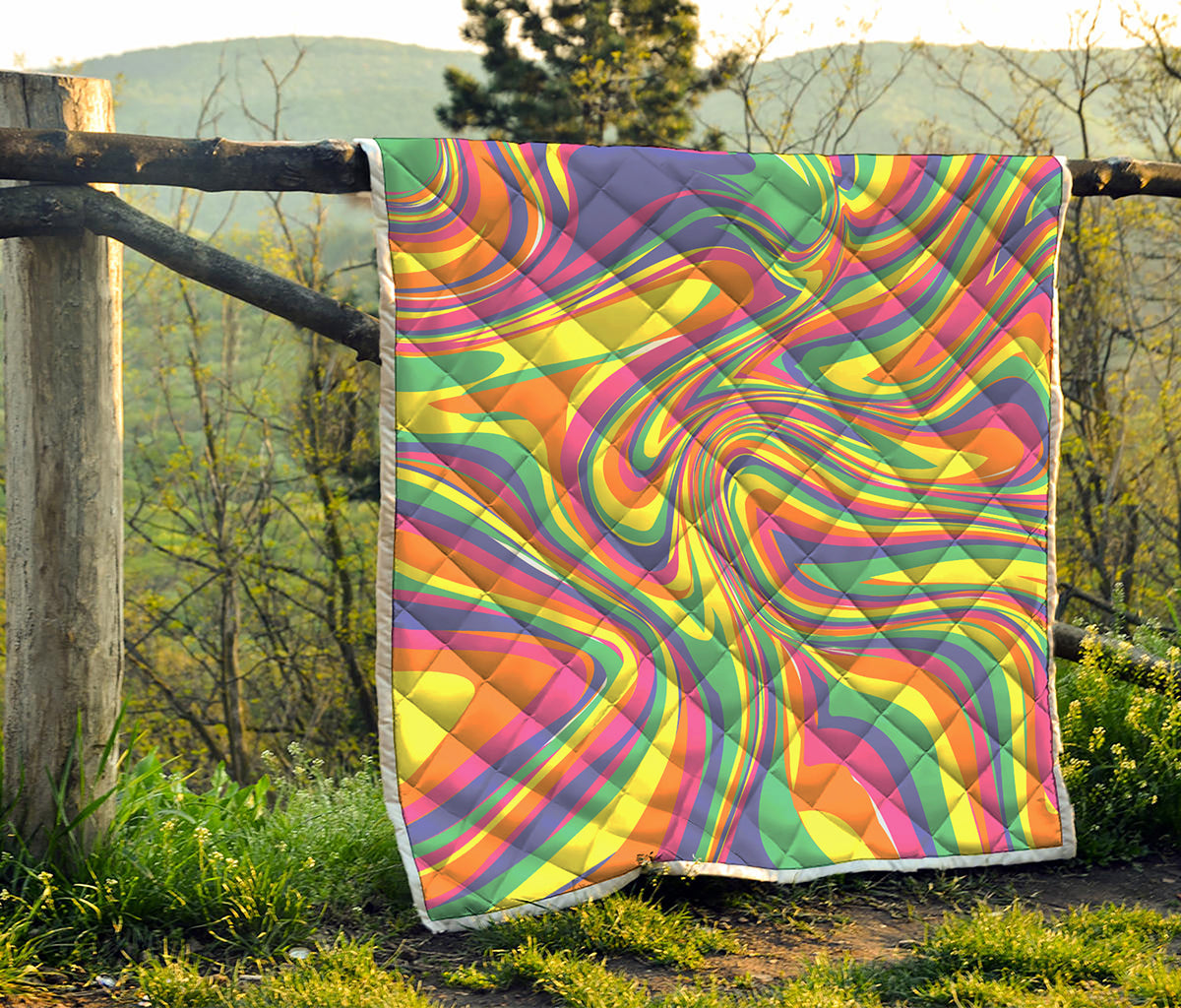 Pastel Rave Print Quilt
