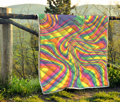 Pastel Rave Print Quilt