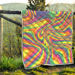 Pastel Rave Print Quilt