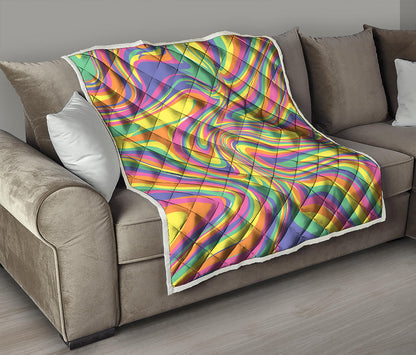 Pastel Rave Print Quilt