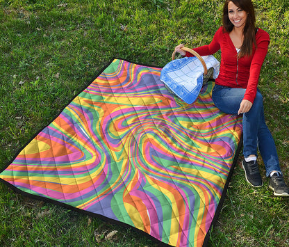Pastel Rave Print Quilt