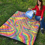 Pastel Rave Print Quilt