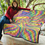 Pastel Rave Print Quilt