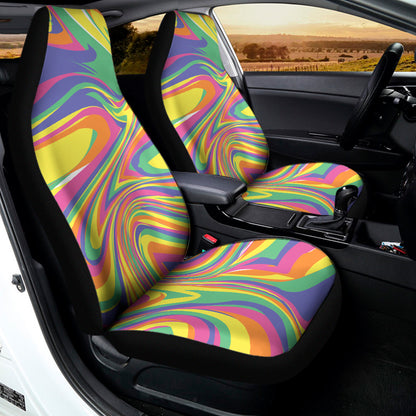 Pastel Rave Print Universal Fit Car Seat Covers