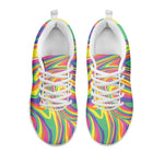 Pastel Rave Print White Sneakers