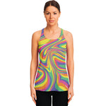 Pastel Rave Print Women's Racerback Tank Top