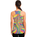 Pastel Rave Print Women's Racerback Tank Top