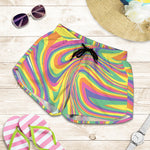Pastel Rave Print Women's Shorts
