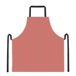 Pastel Red And Grey Tattersall Print Apron