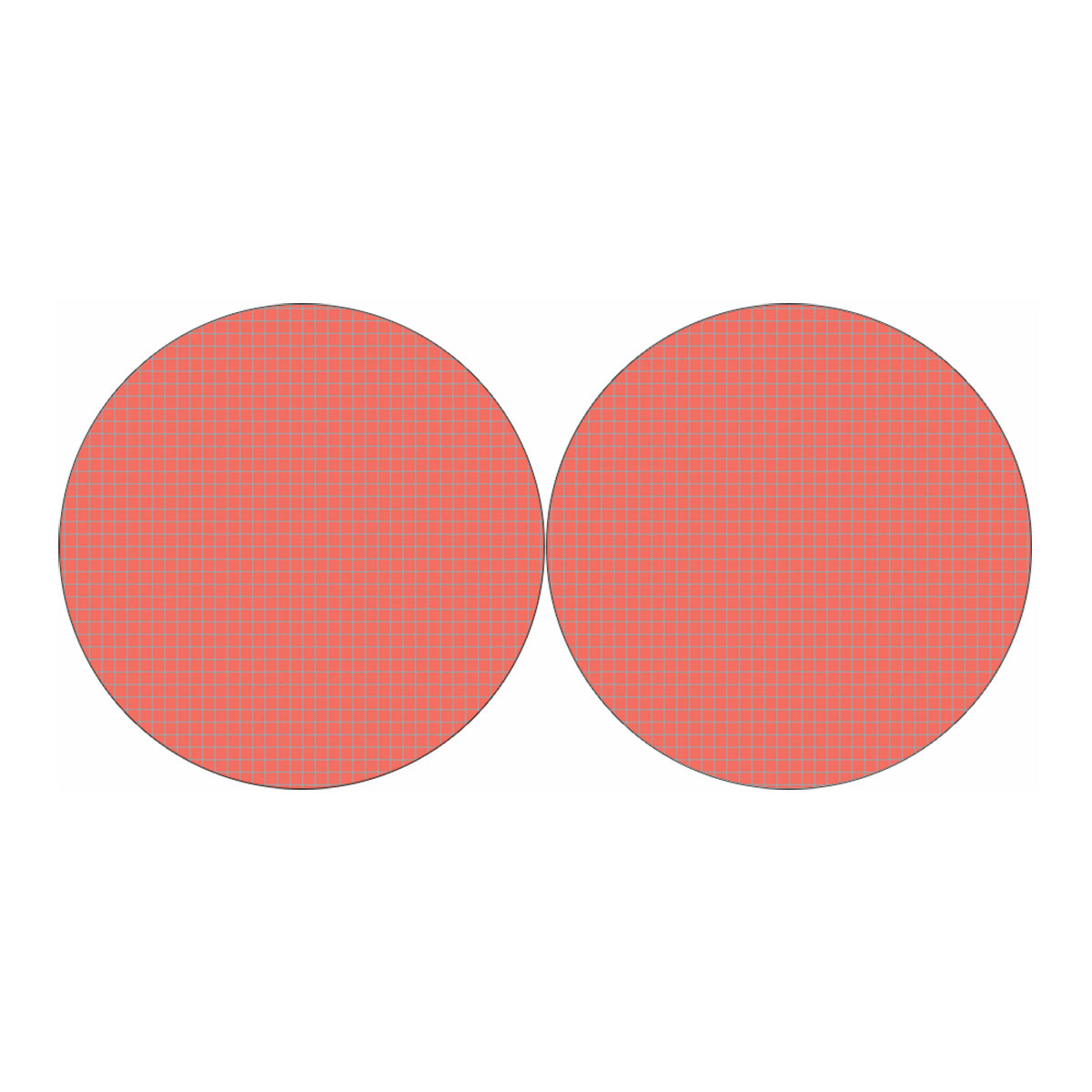 Pastel Red And Grey Tattersall Print Car Coasters