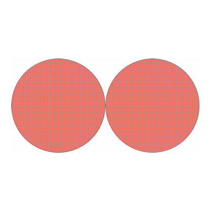 Pastel Red And Grey Tattersall Print Car Coasters