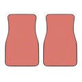 Pastel Red And Grey Tattersall Print Front Car Floor Mats